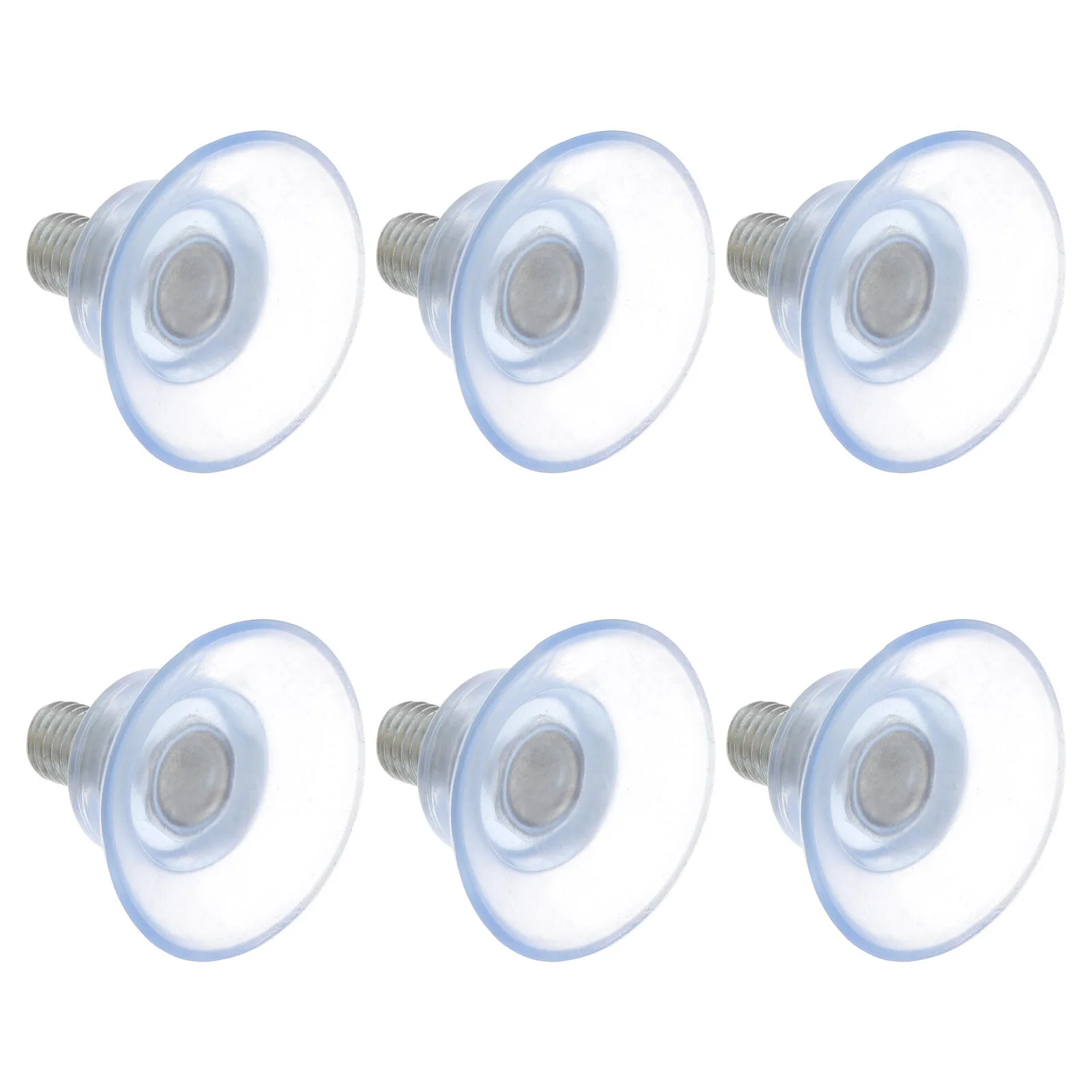 

6pcs Furniture Desk Glass PVC Transparent Anti-Collision Clear Hangerss Sucker Hanger Pads with Screws for Glass Table