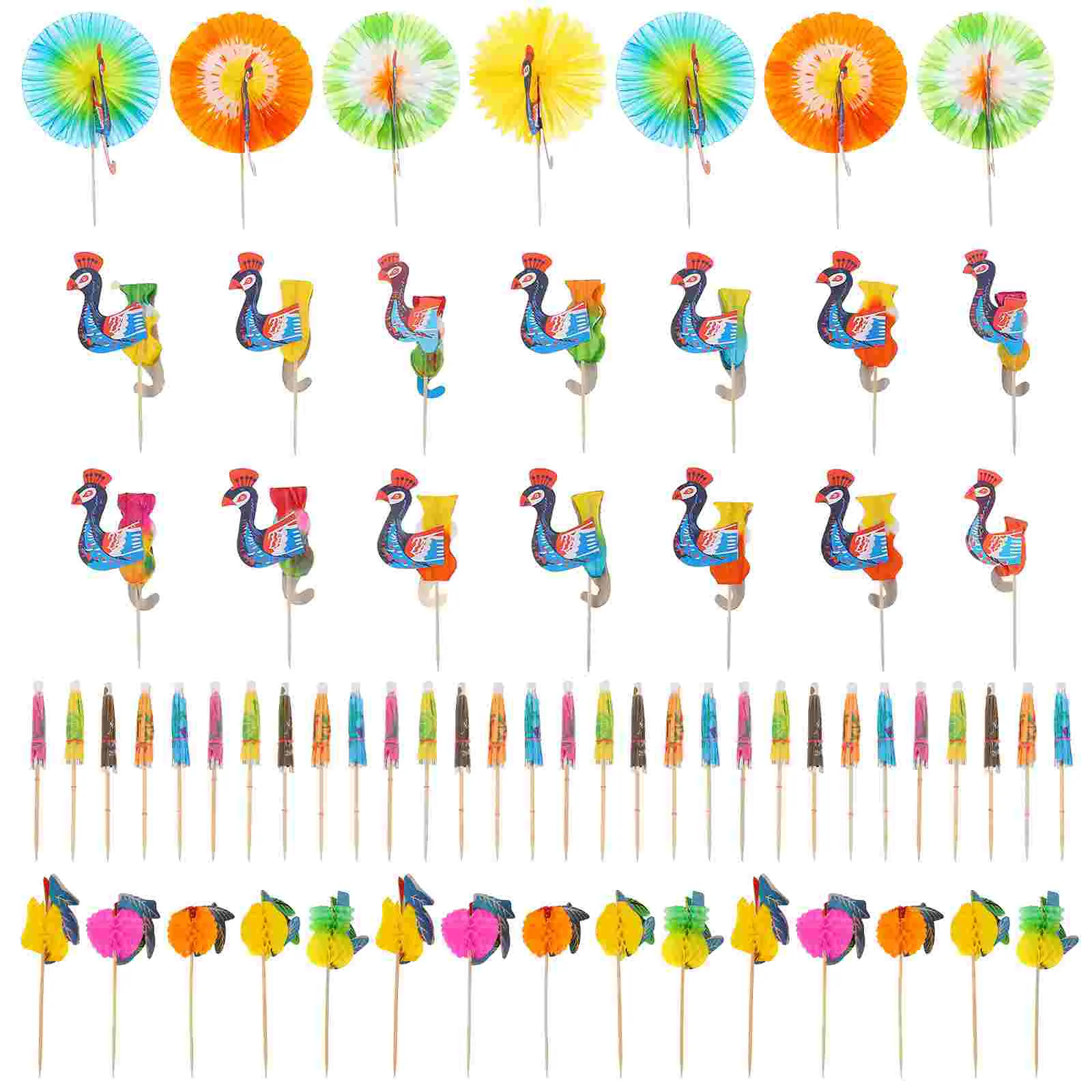 

105 шт., яркие коктейльные палочки