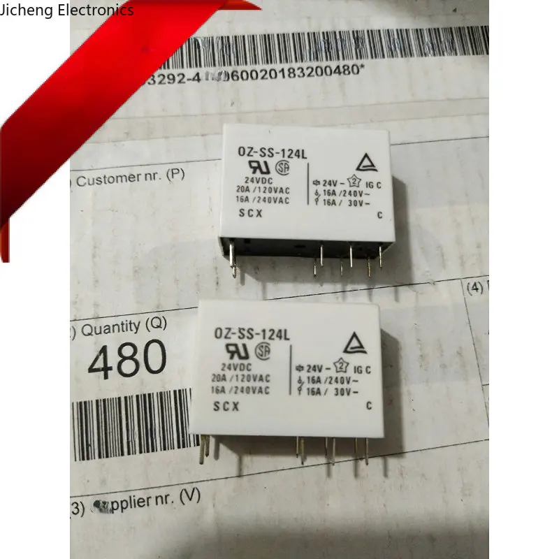

5PCS OZ-SS-124L 24VDC New DIP Relay