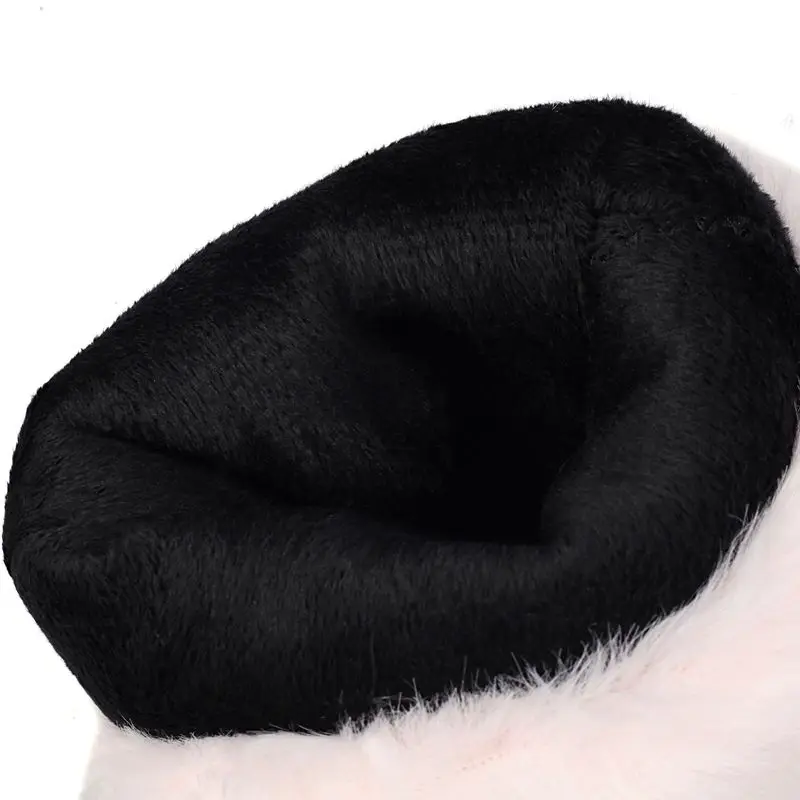 ORCHALISA Модные женские зимние ботинки с квадратным носком на массивном каблуке 8 см