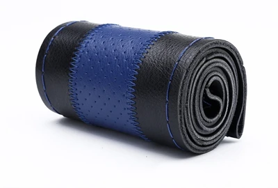 

Оплетка для руля 38 см, мягкий чехол для руля из натуральной кожи, универсальный чехол для руля с иглой и ниткой