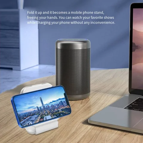 XYP 3039. Чехол для карты хранения кабелей для передачи данных, быстрая зарядка 15 Вт, складное хранилище, портативное трехстворчатое магнитное беспроводное зарядное устройство.