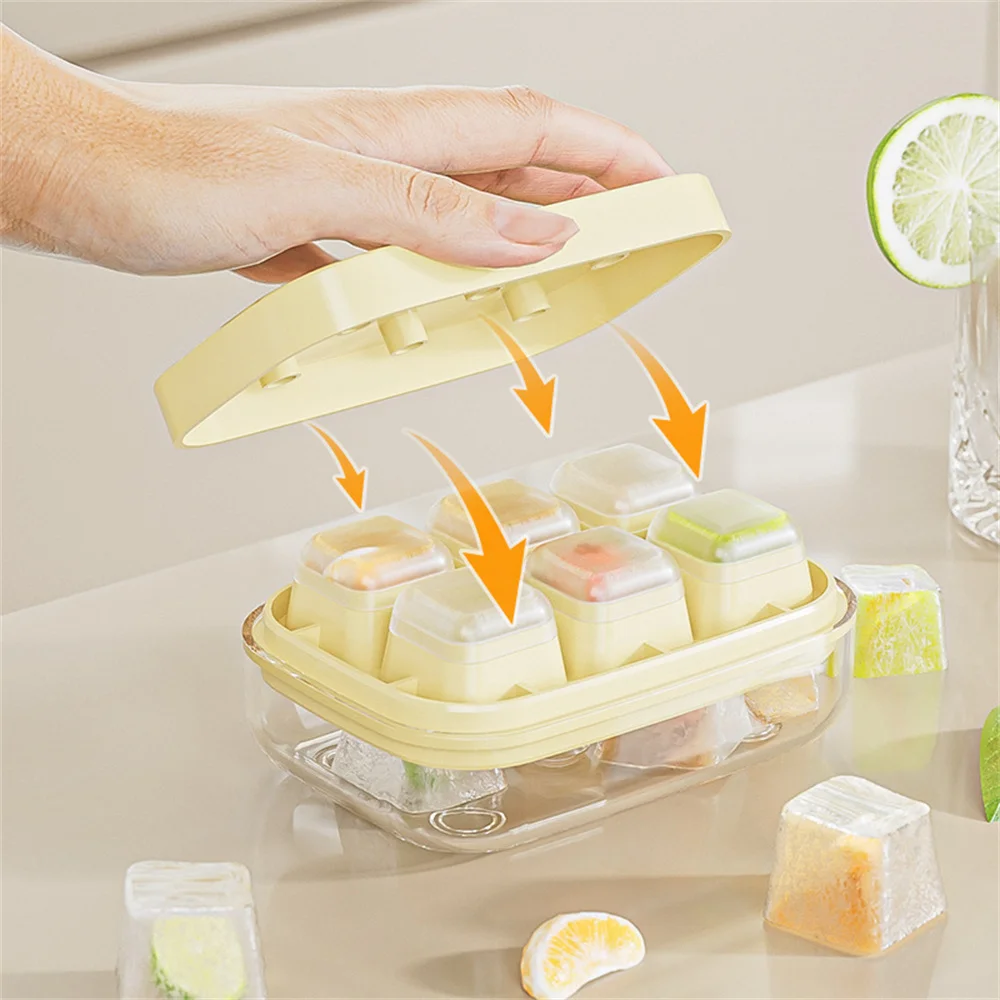 Силиконовый лоток для льда с крышкой не нужно waiting холодные напитки в любое время