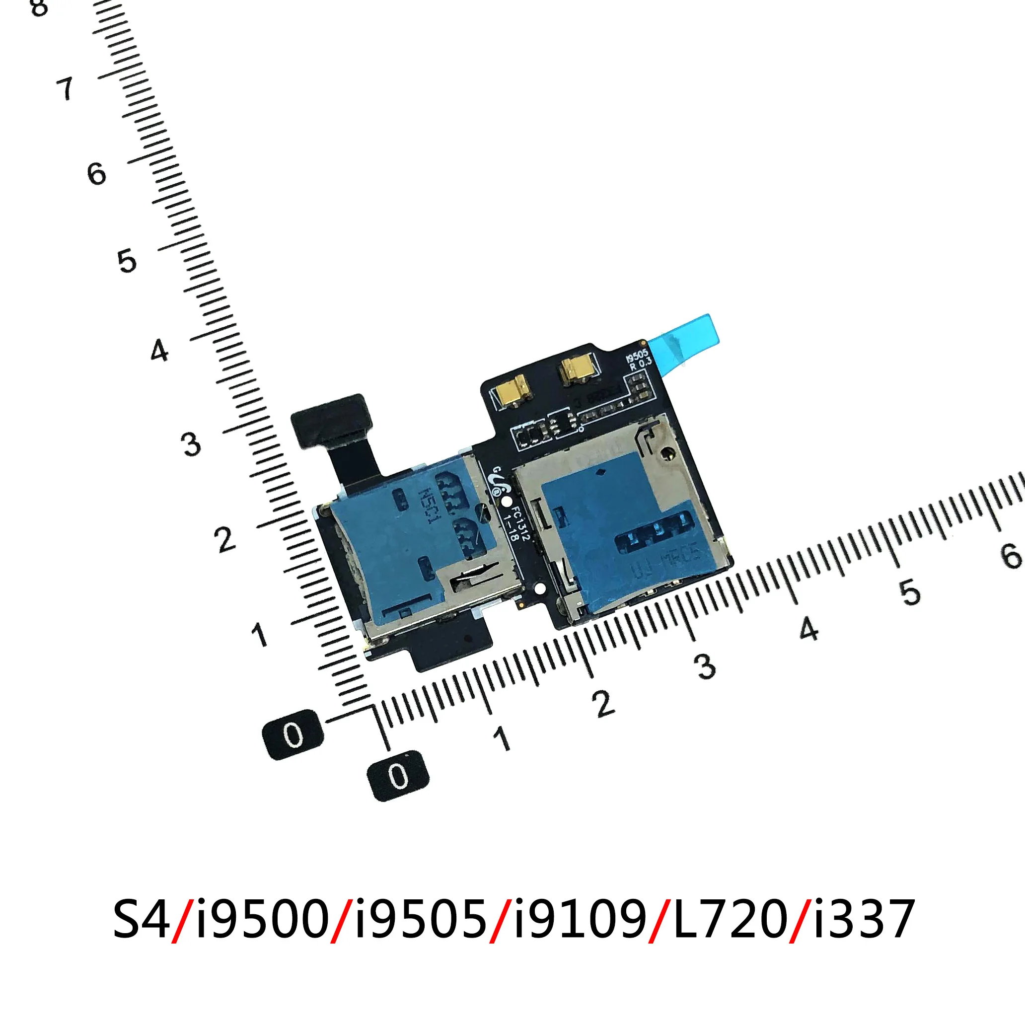 Разъем для считывания SIM-карт гнездо гнезда памяти гибкий кабель Samsung S4 i9500 i9505 L720