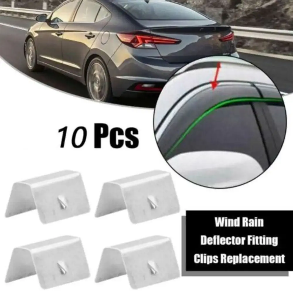 10 шт. зажимы для дефлектора ветра из нержавеющей стали зажим стекла практичные