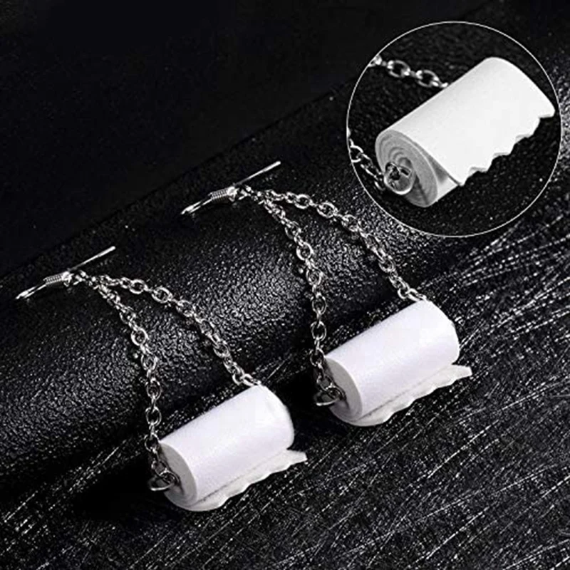 7 пар сережек из туалетной бумаги аксессуаров