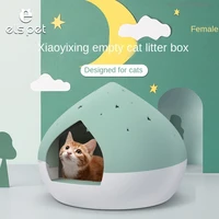 fully enclosed cat litter box super large large drawer type plastic box with lid side entry cat litter box supplies for cats