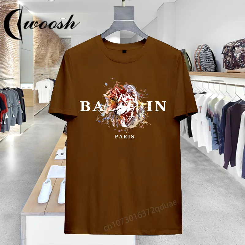 

Harajuku Men T-Shirt Luxury Summer Short Sleeve Shirts Cotton Casual Tees Hip Hop Streetwear Tops Oversized Clothing Male Blouse