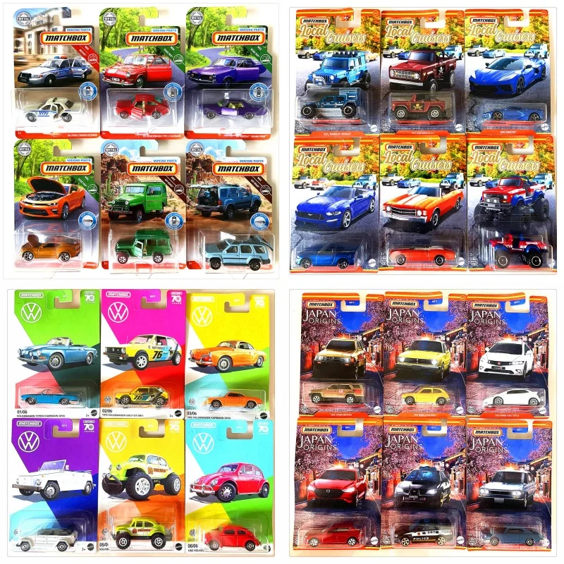 Фото Коллекционные модели автомобилей Matchbox: Volkswagen 70th Anniversary (Япония), GGF12, Karmann Ghia, Beetle, Golf GTI MK1, Civic Type R №1