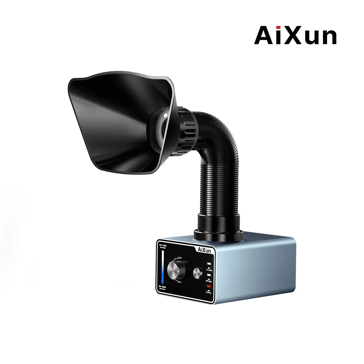 Фото AIXUN ES02 Сильное всасывание, эффективная очистка, инструмент для курения, очиститель для пайки, экстрактор дыма, очиститель воздуха со светодиодной подсветкой №1