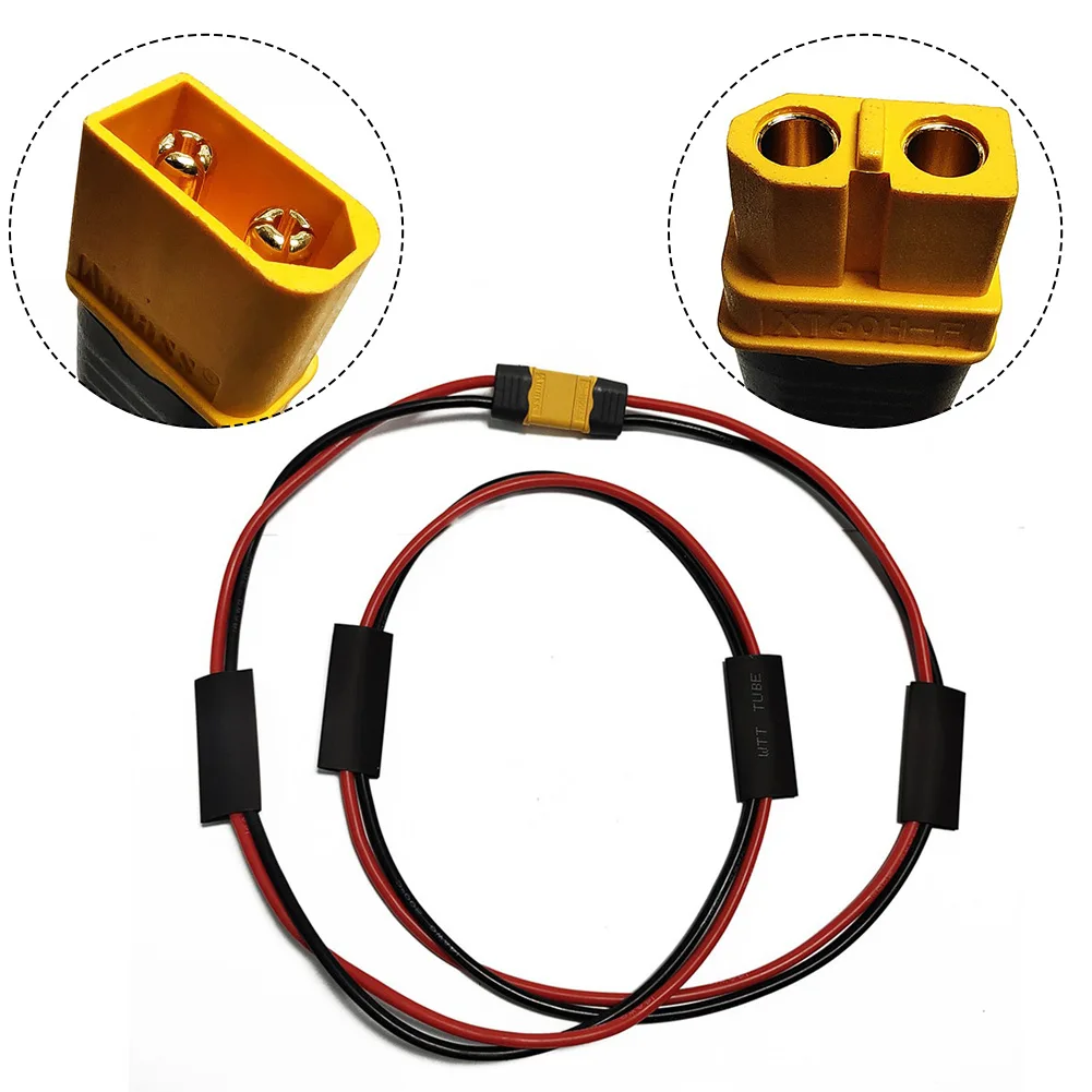 

1pc Ebike 1M 2M Power Cable Extension Power Cable 14AWG XT60 Conductor Resistance 15.6Ω/KM Electric Bicycle Vehicles Accessories
