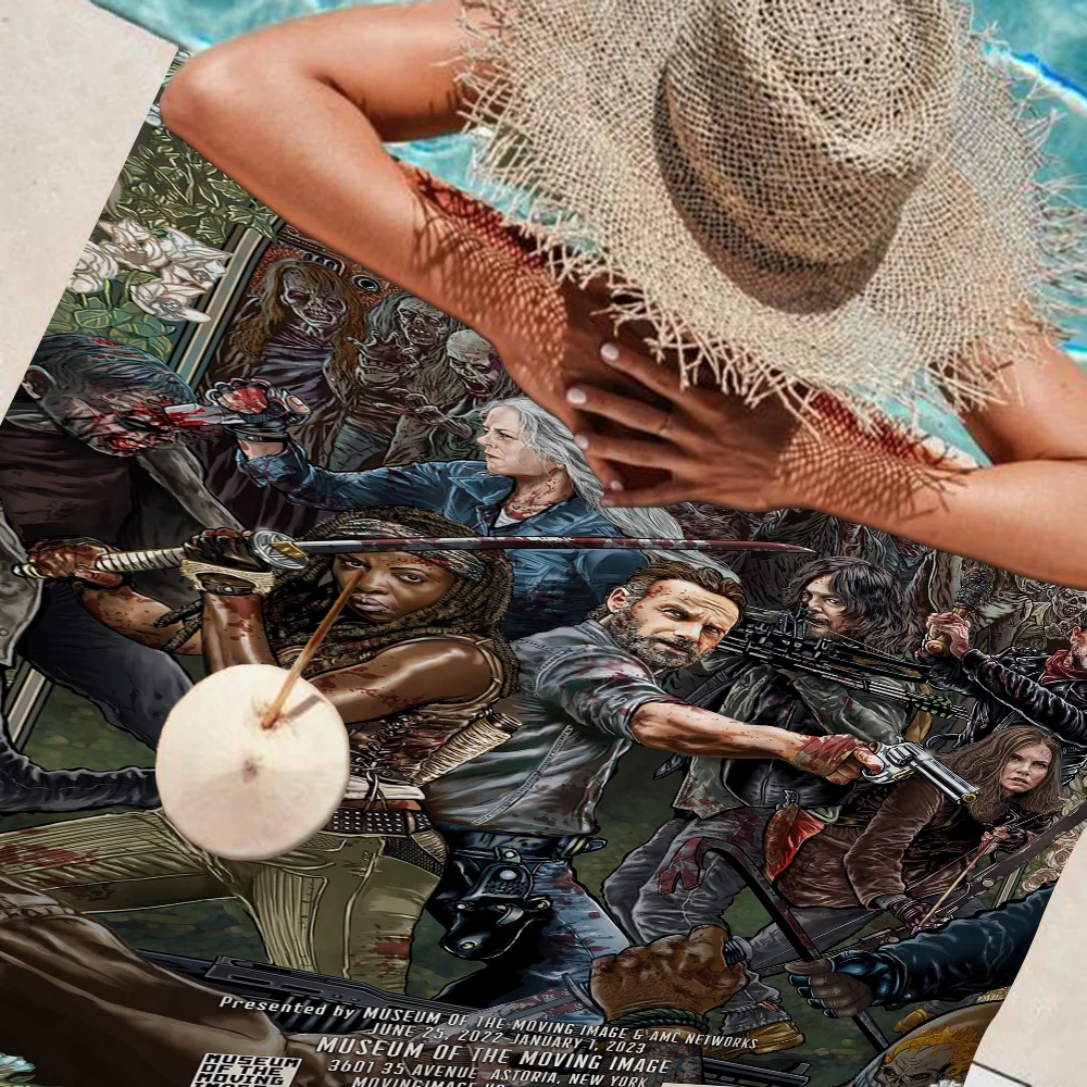 Ходячие мертвецы пляжные полотенца полотенце для душа сауна путешествия спа