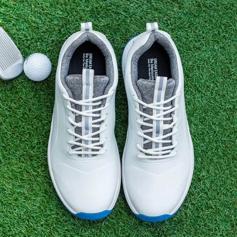 2023 New Golf Shoes Waterproof Golf Sneakers Men Outdoor Golfing Spikes Shoes Big Size 40-47 Jogging Walking Sneakers Male