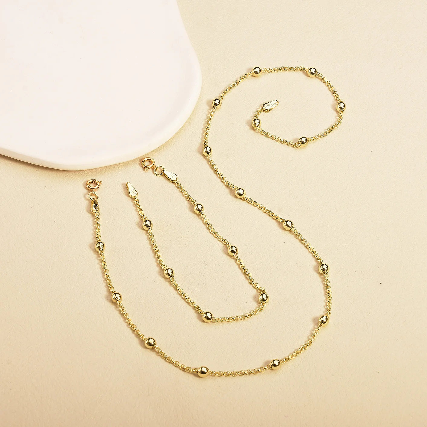 

Selead New Bead Necklace and Bracelet Jewelry Christmas Gifts for Women