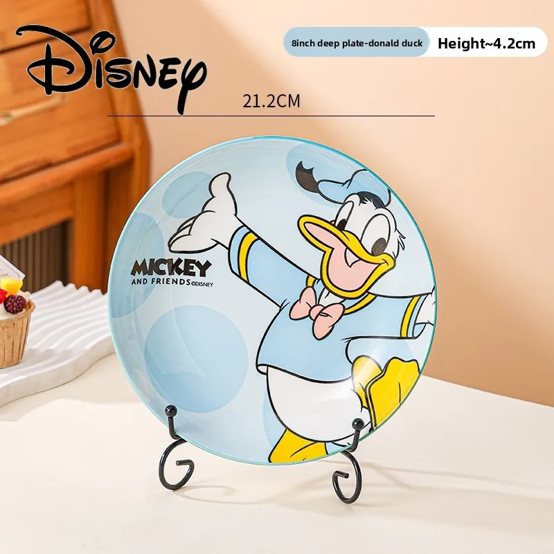 8-дюймовая керамическая тарелка Disney, высококачественный мультяшный диск с Микки, бытовая овощная тарелка, термостойкая микроволновая печь, доступная (art.: 3920cedd77fbf) - 3920cedd77fbf