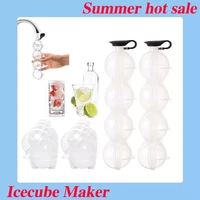 2022 new ice hockey ice box molds sphere round ball ice cube makers bar party kitchen whiskey cocktail diy ice cream moulds ice