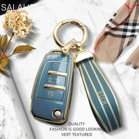car key case cover shell key bag protector for audi a3 a4 a5 c5 c6 8l 8p b6 b7 b8 rs3 q3 q7 tt 8v s3 auto keychain accessories
