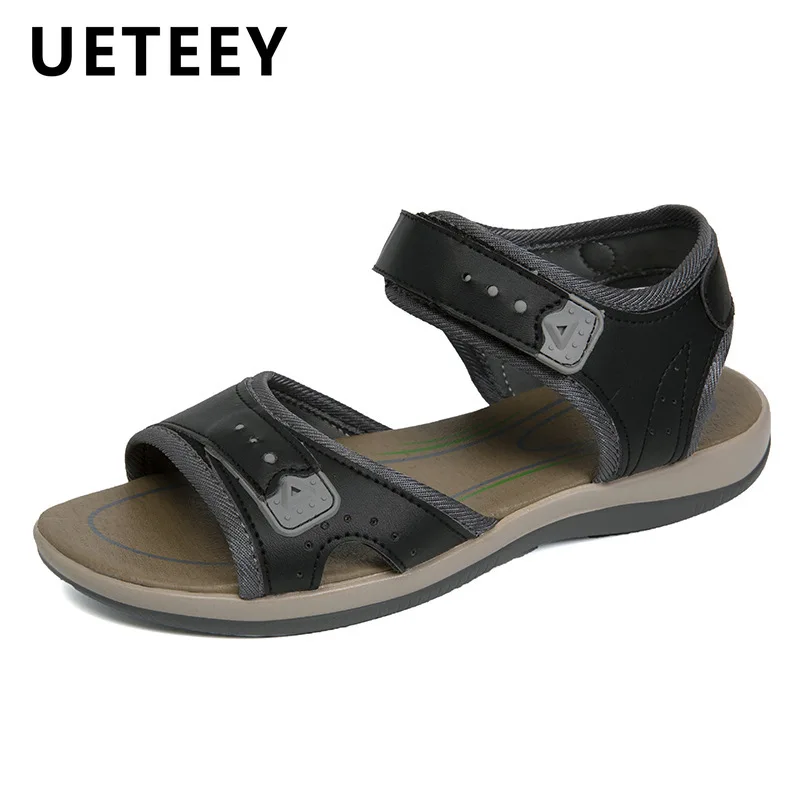 

2022 New Summer Women's Sandals Casual Comfortable Flat Soft Breathable Hollow Non-slip Hook Loop Beach Shoes Rubber Slippers