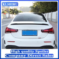 glossy black rear trunk spoiler tail wing lip for mercedes benz w177 amg line sedan a180 a200 a220 a160 a250 a35 2019 2020 2021