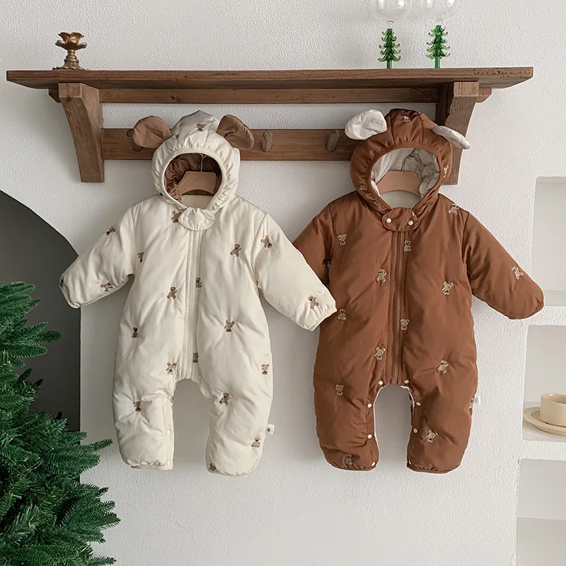 

Newborn Baby Rompers Autumn Winter Warm Cotton Baby Boys Costume Baby Girls Clothing Cartoon Overall Baby Jumpsuits