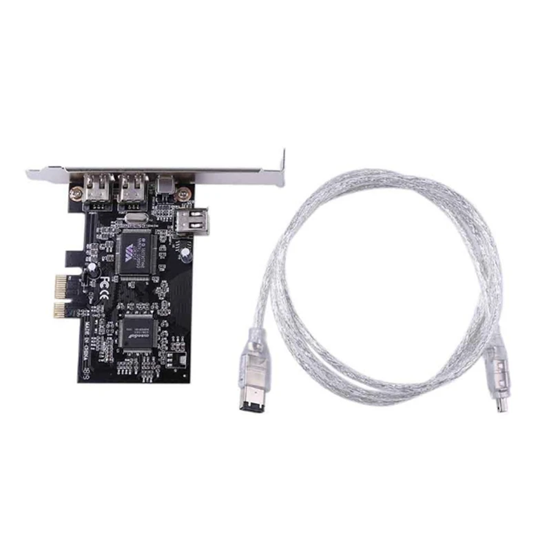 Pcie 4 порта (3x6pin + 1x4pin) Firewire 800 IEEE 1394 карта адаптера высокоскоростная Мбит/с