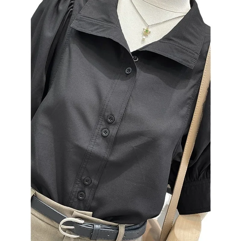 2024 новая элегантная профессиональная женская рубашка во французском стиле с