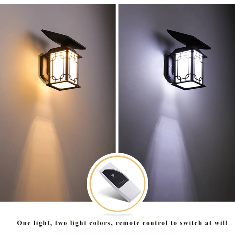 Сложные садовые Настенные светильники на солнечной батарее современные Уличные