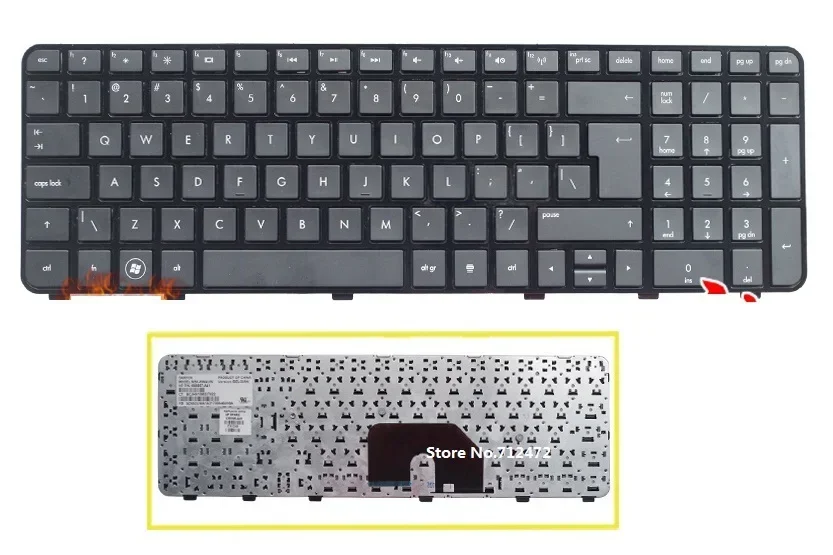 Фото Новая клавиатура US для HP Pavilion Dv6-6000 Dv6-6b19wm Dv6-6b21he Dv6-6b22he Dv6-6b47dx Dv6z-6c00 №1