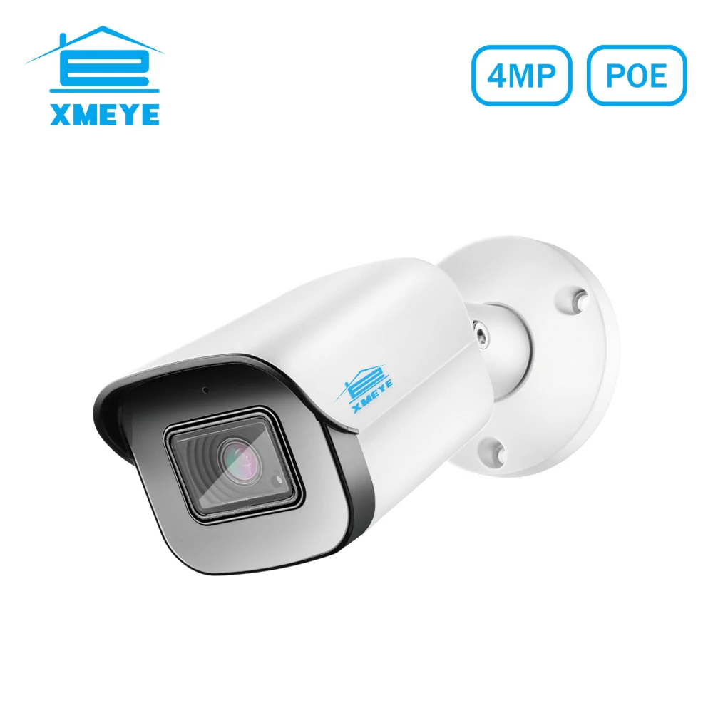 

XMEYE 4MP POE IP Camera Audio CCTV Security Video Surveillance Waterproof IR Night Vision H265 V40M N4