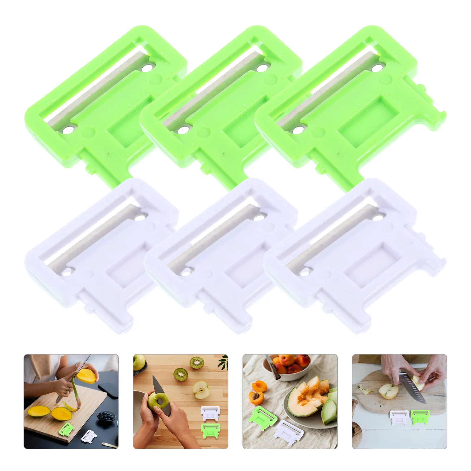 6 шт. овощечистка для яблок бытовые лезвия моркови овощечистки фруктов