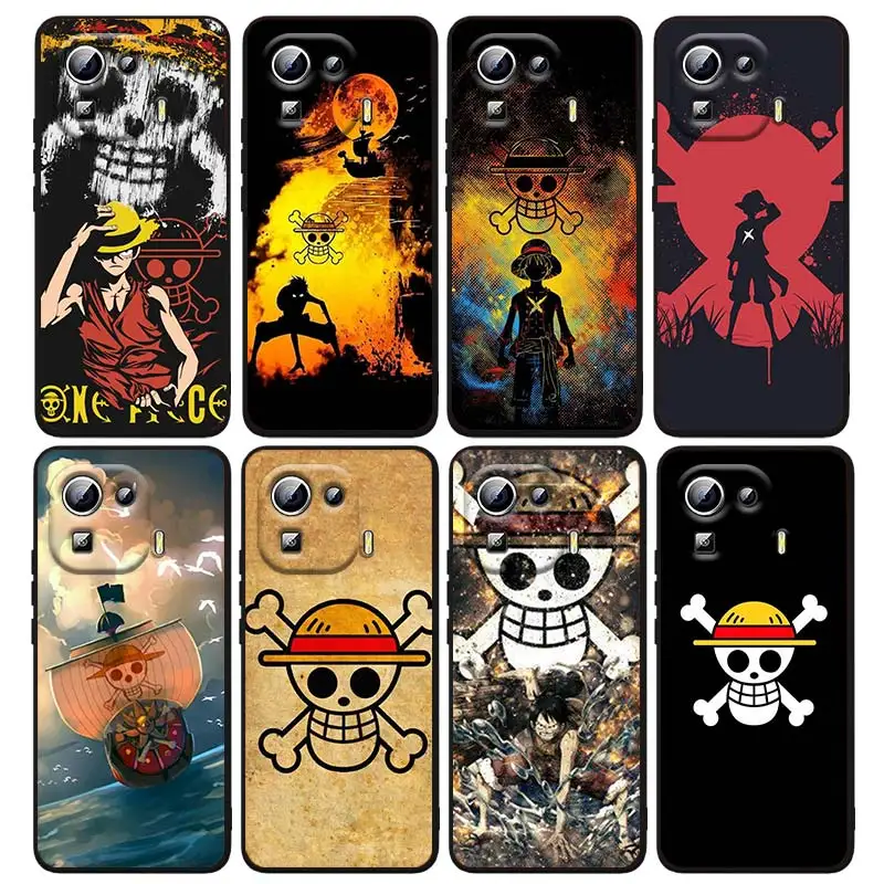 

Anime One Piece Luffy For Xiaomi Mi 12 12X 11T 11 11i 10i 10T 10S Note 10 9T 9 SE Lite Ultra Pro 5G Black Capa Phone Case
