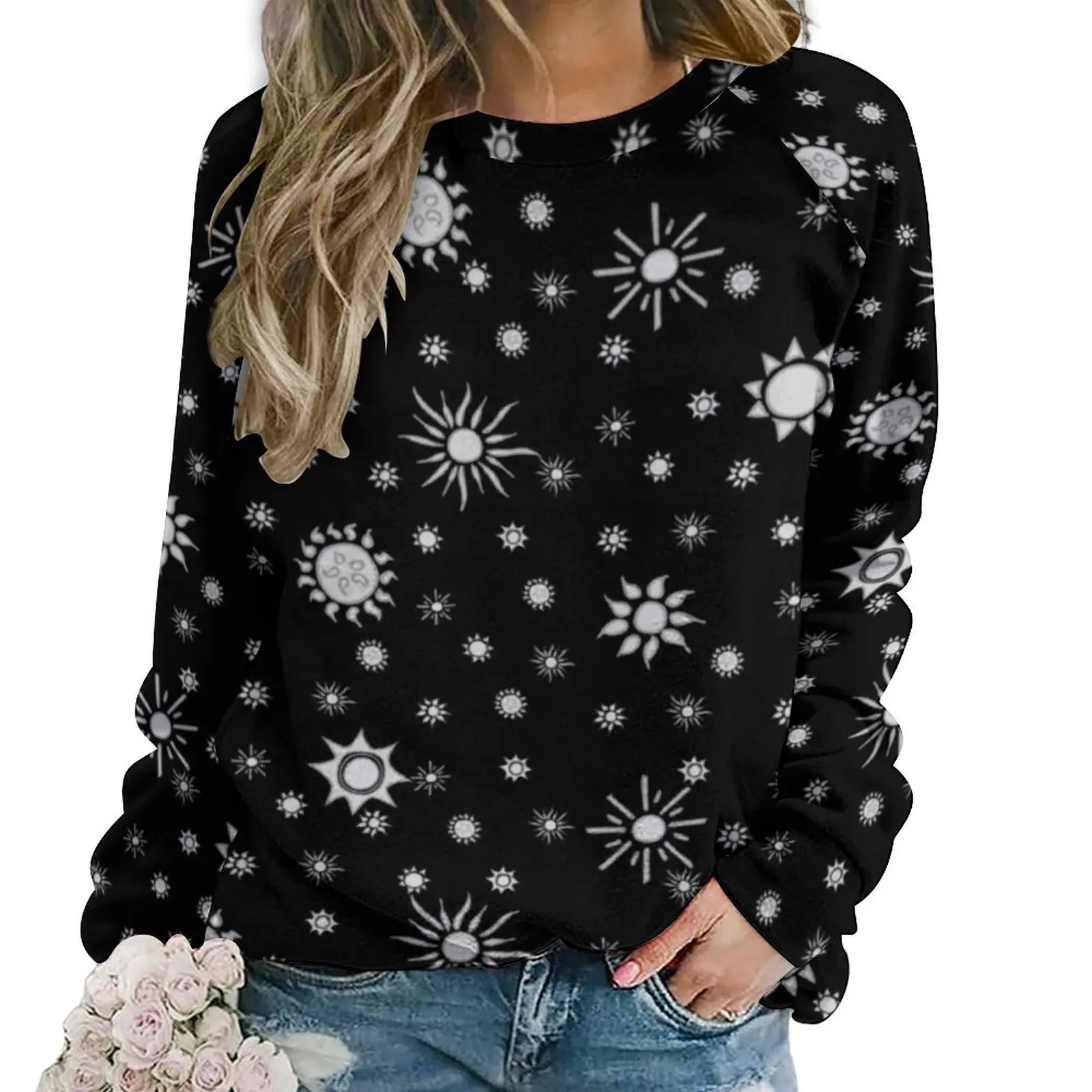 

Женская Повседневная Толстовка с длинным рукавом, в стиле хип-хоп