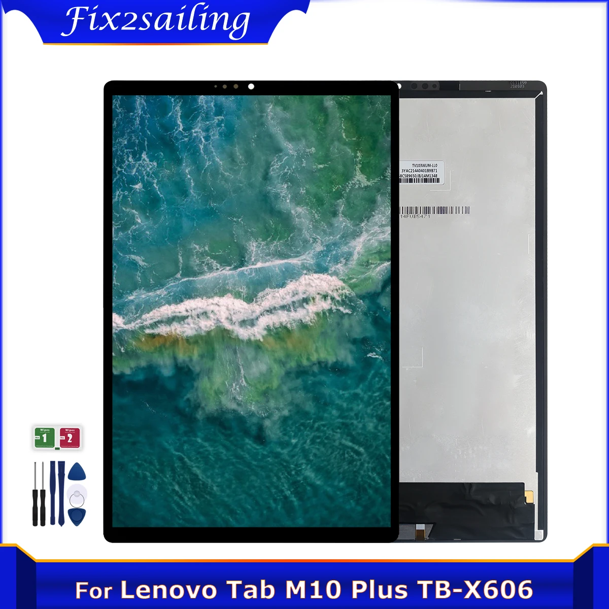 

ЖК-дисплей 10,3 дюйма для Lenovo Tab M10 Plus TB-X606F TB-X606X X606 ЖК-сенсорный экран с цифровым преобразователем в сборе