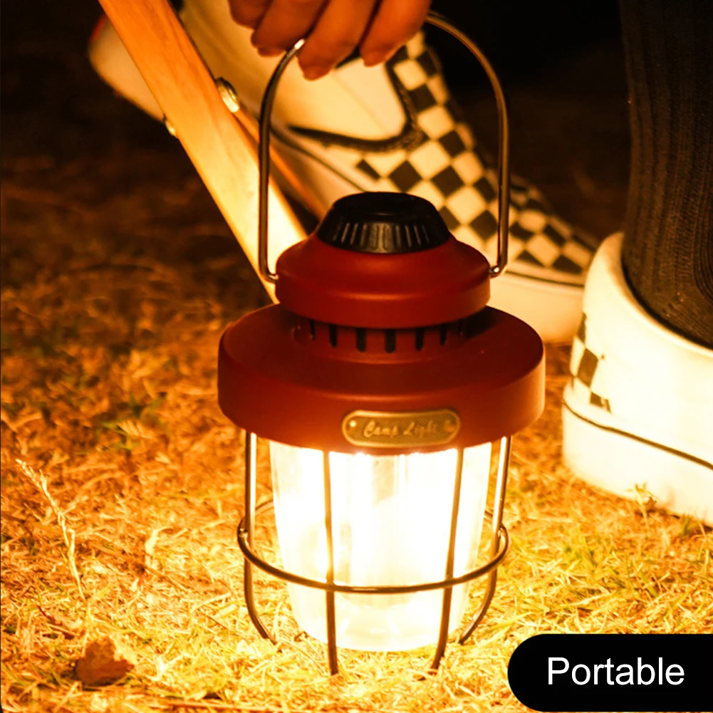

Hanging Lantern USB Rechargeable Outdoor Lighting 2000 MAh Battery Emergency Lamp Waterproof Dimmable Control for Hiking Camping