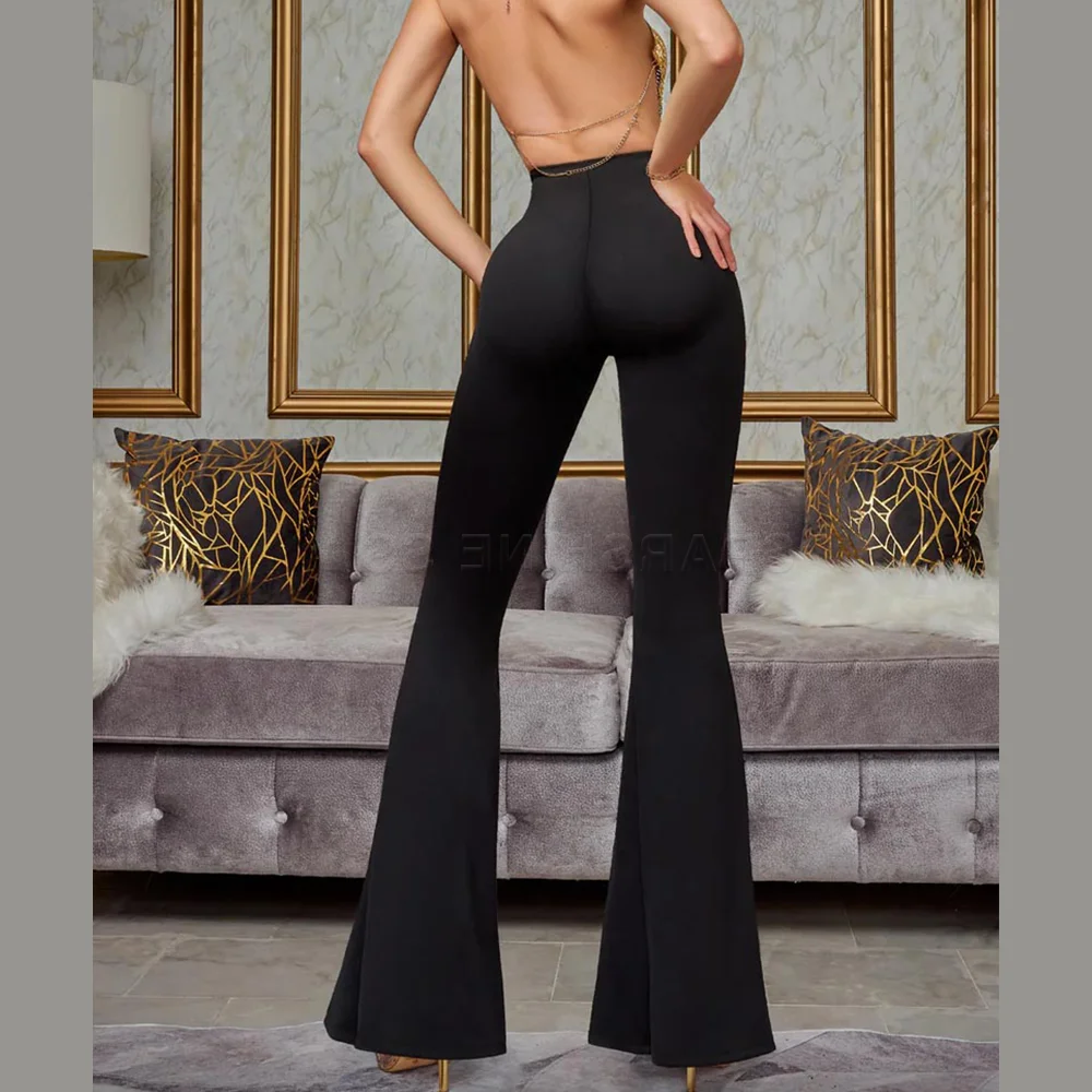 Женские леггинсы с высокой талией колготки разрезом спереди брюки эффектом