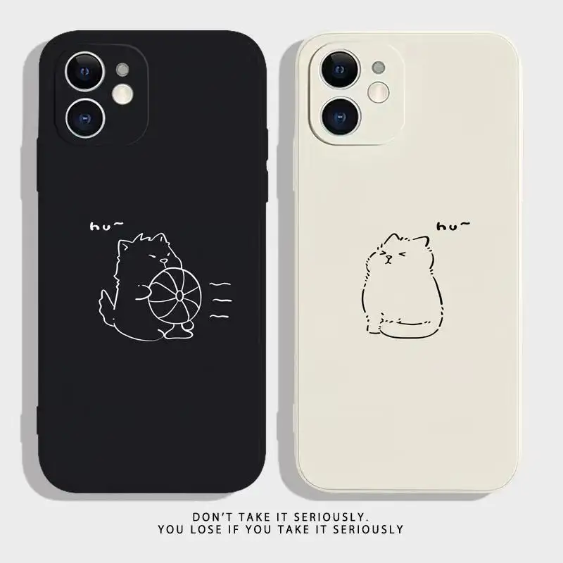 

Cute Cartoon Case For iPhone 13 Case Silicon For iPhone 11 12 13 Pro Max XR 7 8 11 Pro X XS Max Plus Mini Phone Cover