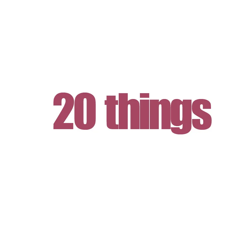 

20 things