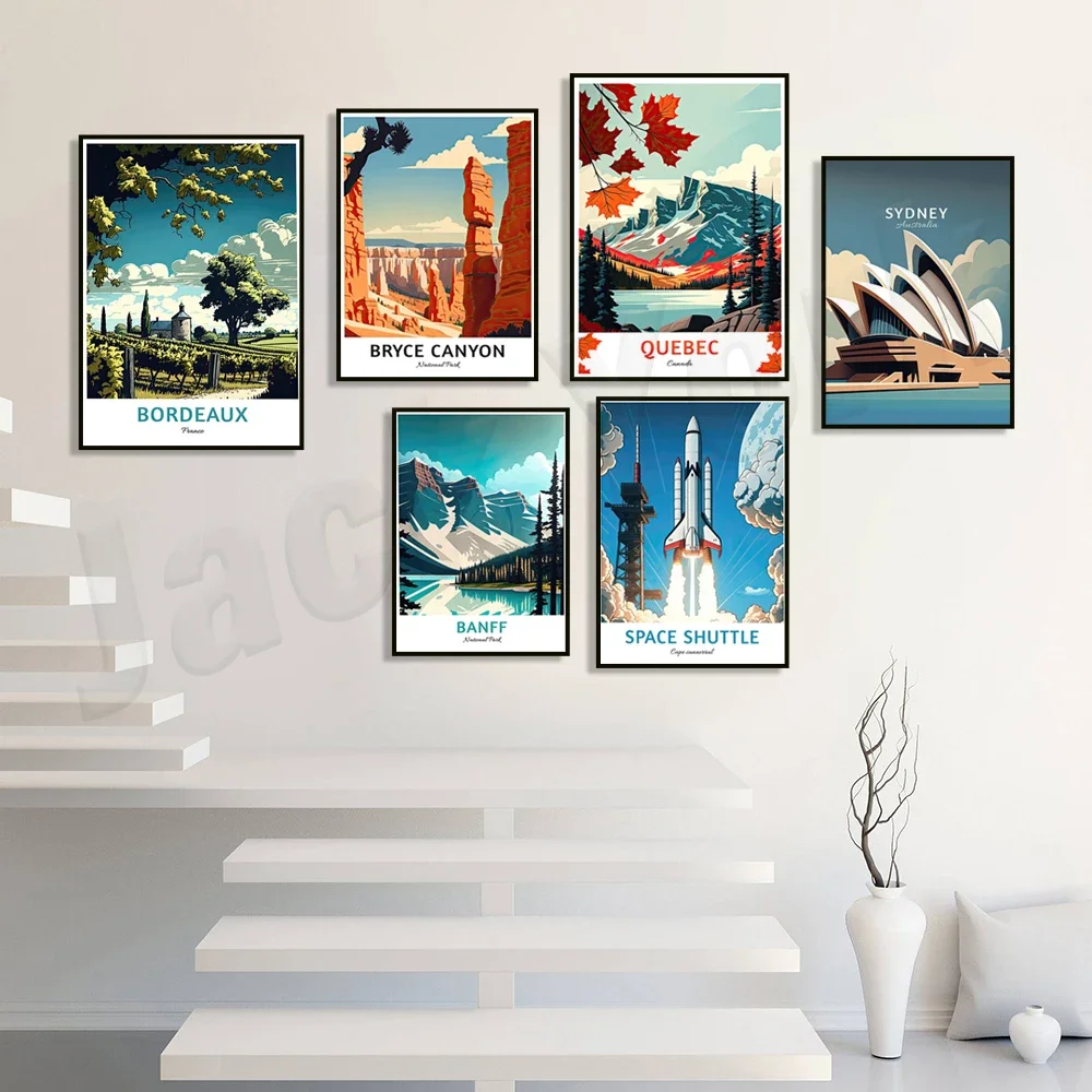 Каньон Bryce Гора Фудзи Сидней Бордо Франция Квебек канадский национальный парк