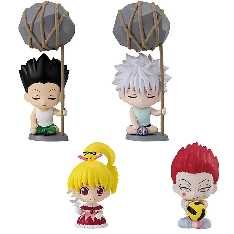 Фото HUNTER X HUNTER Gashapon Toys Gon Freecss Killua Zoldyck Biscuit Krueger Hisoka Прекрасная фигурка Модель Украшения Игрушки №1