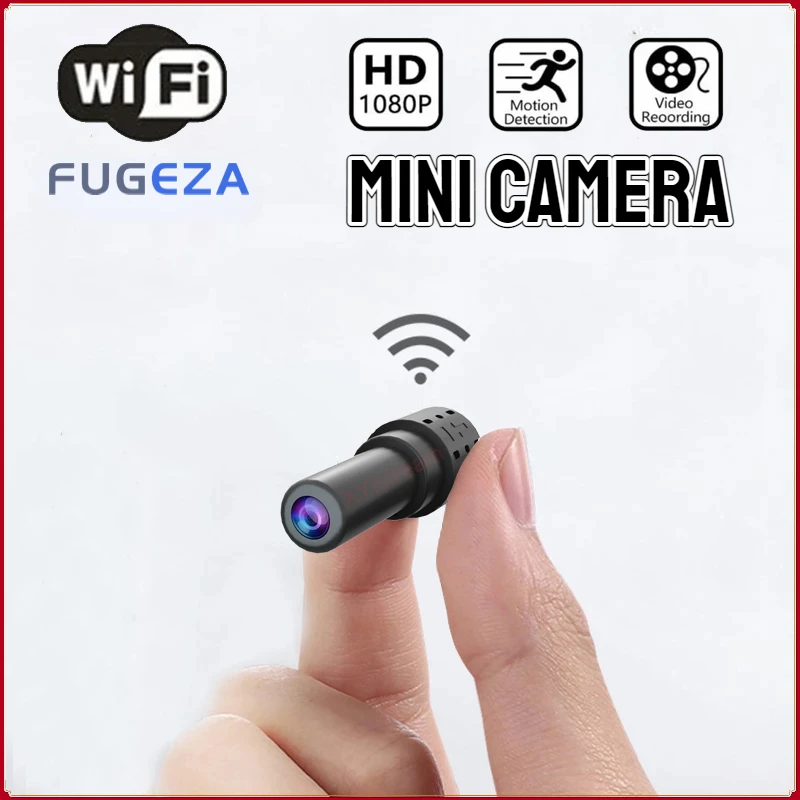 FUGEZA Mini Camera WiFi Micro Camcorder 1080P Video Secret Audio Recorder DVR Remote Control Motion Sensor Action Cam XD