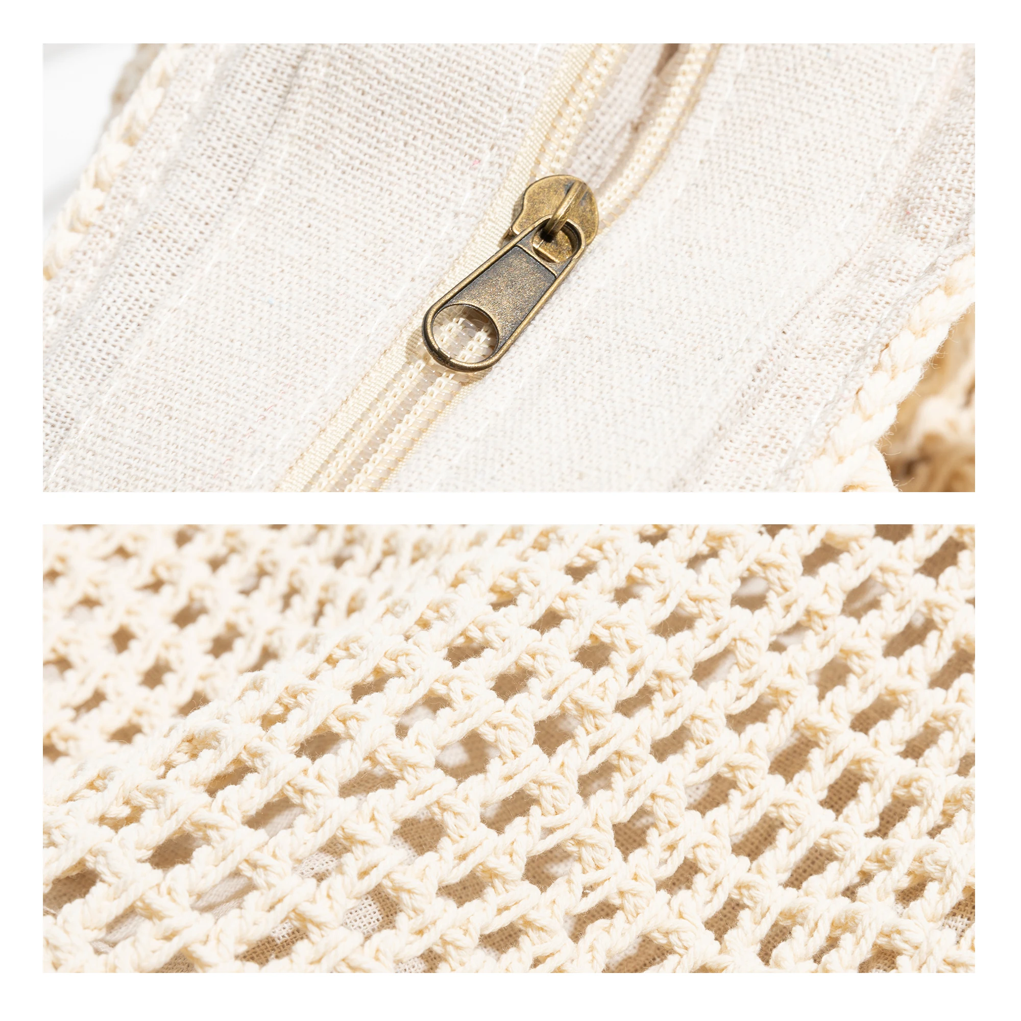 MABULA эстетичная трендовая Женская пляжная сумка на плечо с вырезами молнии