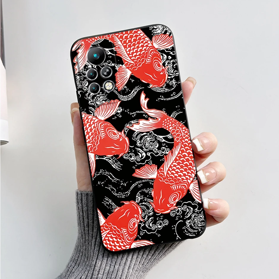 Защитные чехлы для Infinix Note 11s модный предмет искусственные Чехлы 11 Pro X697