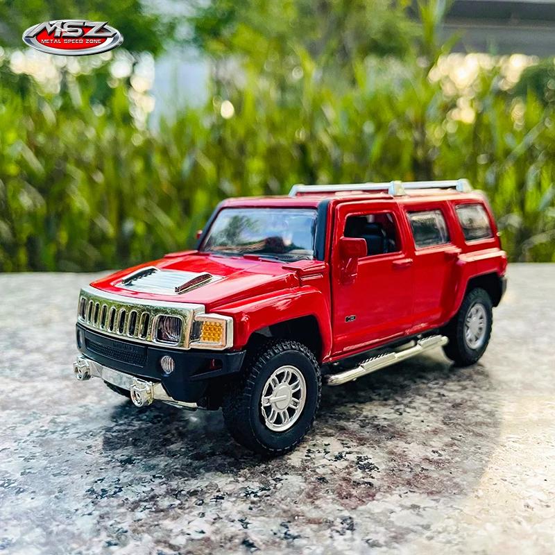 

MSZ 1:32 Hummer H3 alloy car model children's toy car die-casting with sound and light pull back function