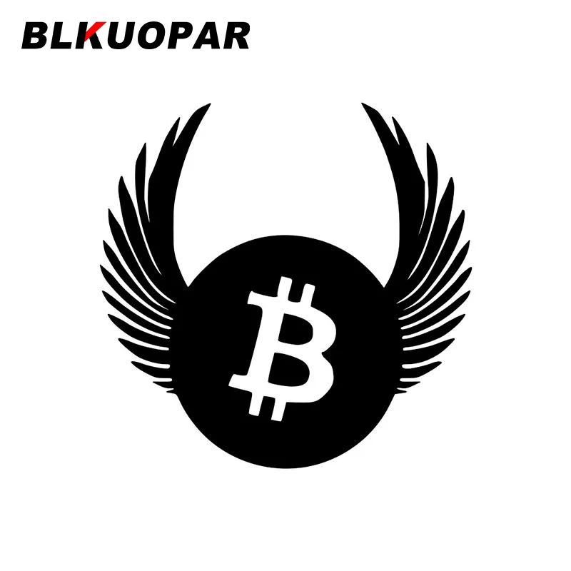 

BLKUOPAR Bitcoin Car Sticker Cartoon Scratch-Proof Waterproof Creative Decal Vinyl Die Cut Living Room Bedroom Kitchen Decor