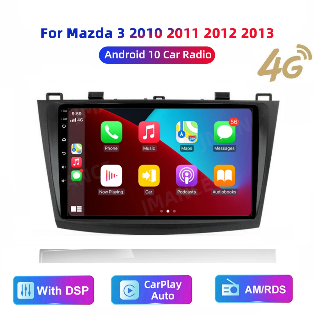 

HD Multimedia For Mazda 3 2010-2013 Car StereoRadio Android GPS wireless carplay/auto 4G AM/RDS/DSP