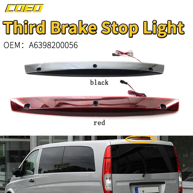 

For Vito Viano W639 A6398200056 Third Brake Light Stop Lamp LED