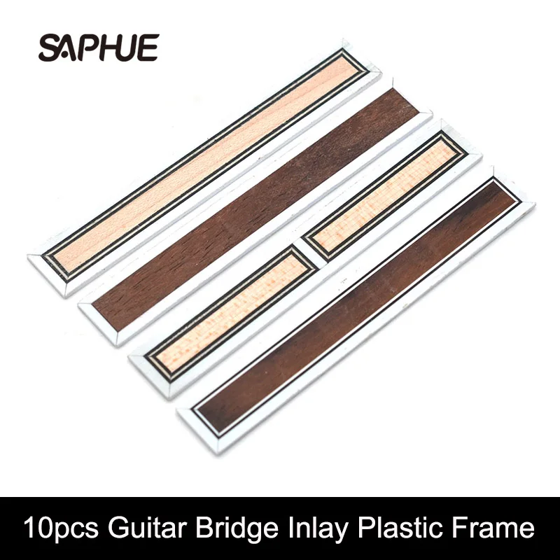 

10pcs Classical Guitar Bridge Inlay Plastic Frame Series Stringed Instruments Guitar Accessories