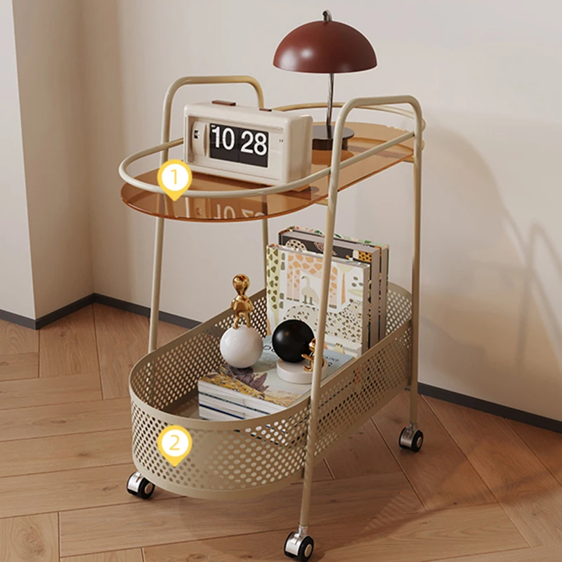 Белые журнальные столики на колесах современное хранилище нерегулярная полка
