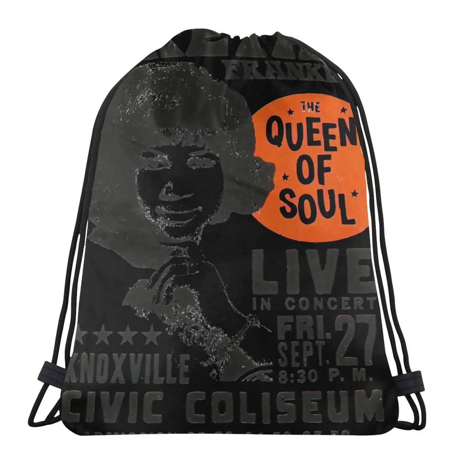 

Aretha Franklin Queen Of Soul Cream Bag Men's Backpack Lace Backpack Lace Backpack Women's Bag Bag Ropes Cloth Bags Makeup Bag