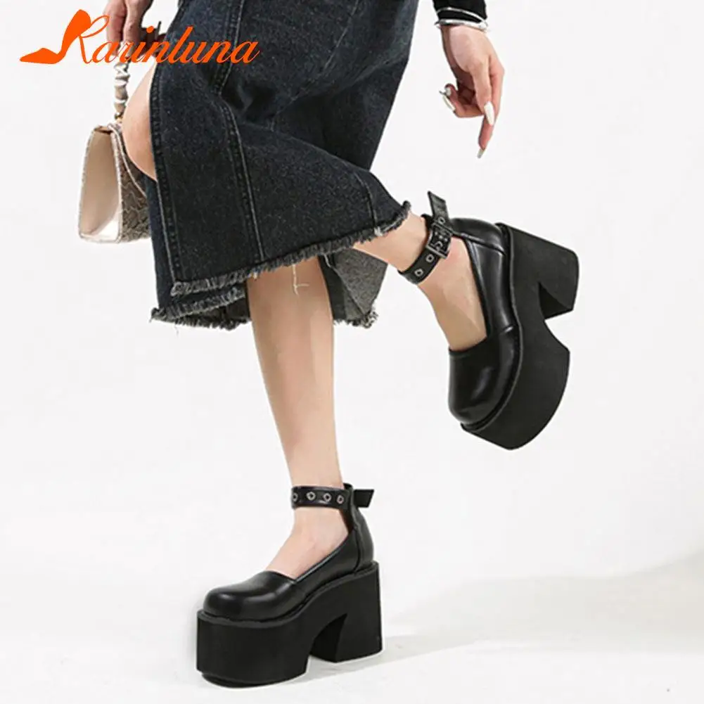 Super High Heels Women's Sandals 2023 Simply Style Roma Platform Sandals Round Toe Hollow Out Comfy Walking Ladies Shoes Summer